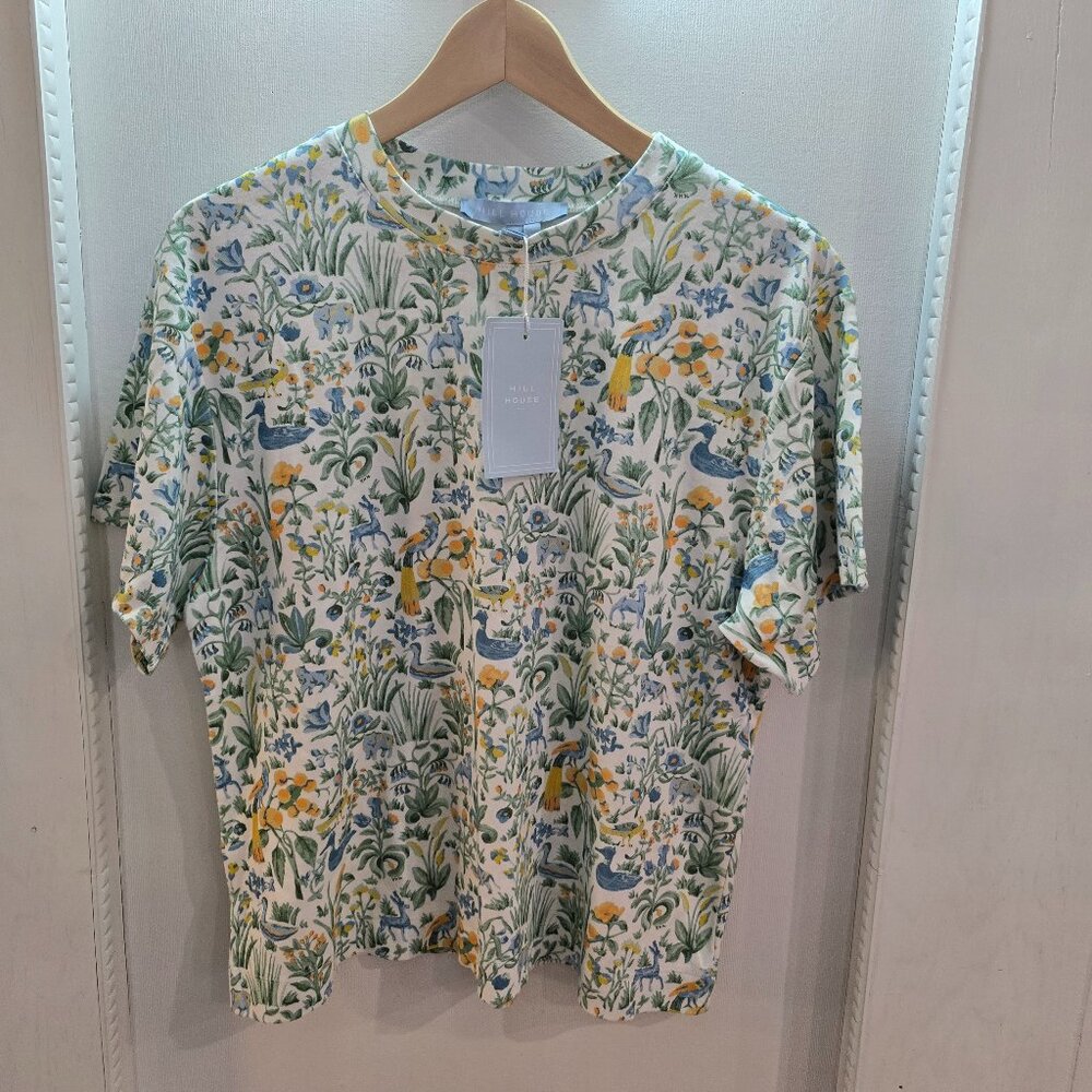 NWT Hill House The Charlotte Sleep Tee Size Small Multi Sherwood Forest